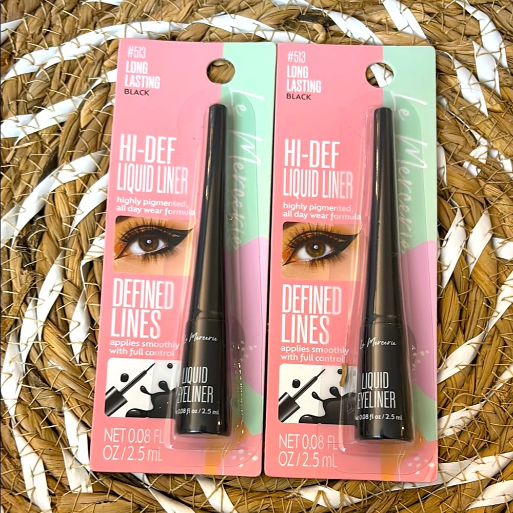 Bold Black Eyeliner for Dramatic Looks. Bundle of 2.
